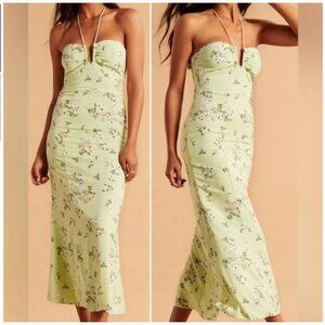 Abercrombie & Fitch Floral Maxi Dress - Light Green